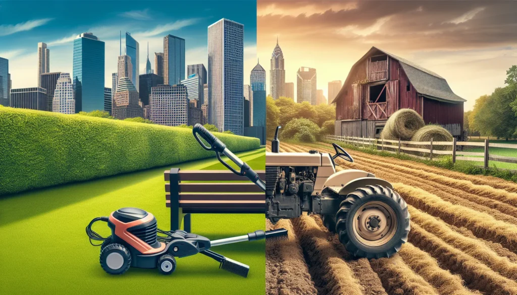 How Landscape Equipment Financing Differs in Urban and Rural Settings